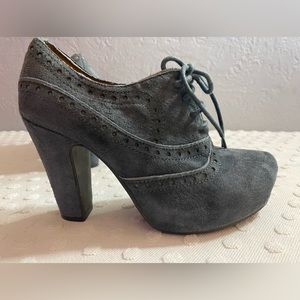 MIZ MOOZ Lance Brown Suede Heeled Booties